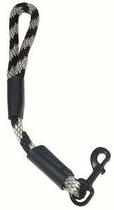 Black Ops Collection 1/2" Solid Braid Traffic Lead-Black/Silver Spiral