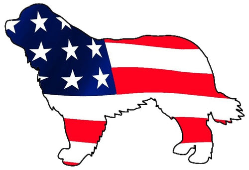 USA Newfoundland Dog Decal