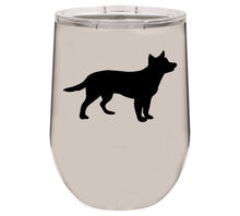 Load image into Gallery viewer, Australian Cattle Dog 12 oz Vacuum Insulated Stemless Wine Glass
