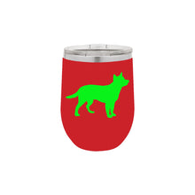 Load image into Gallery viewer, Australian Cattle Dog 12 oz Vacuum Insulated Stemless Wine Glass