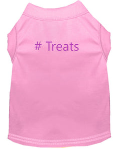 # Treats Dog Shirt Baby Pink