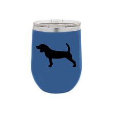 Load image into Gallery viewer, Beagle 12 oz Vacuum Insulated Stemless Wine Glass