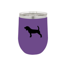 Load image into Gallery viewer, Beagle 12 oz Vacuum Insulated Stemless Wine Glass
