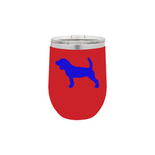 Load image into Gallery viewer, Beagle 12 oz Vacuum Insulated Stemless Wine Glass