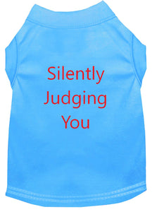 Silently Judging You Dog Shirt Bermuda Blue