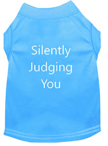 Silently Judging You Dog Shirt Bermuda Blue