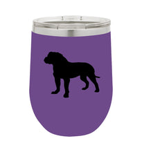 Load image into Gallery viewer, Bull Mastiff 12 oz Vacuum Insulated Stemless Wine Glass
