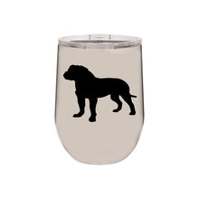 Load image into Gallery viewer, Bull Mastiff 12 oz Vacuum Insulated Stemless Wine Glass