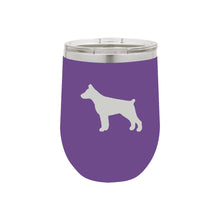 Load image into Gallery viewer, Doberman Pinscher 12 oz Vacuum Insulated Stemless Wine Glass