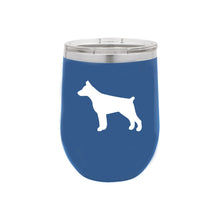 Load image into Gallery viewer, Doberman Pinscher 12 oz Vacuum Insulated Stemless Wine Glass