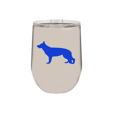 Load image into Gallery viewer, German Shepherd 12 oz Vacuum Insulated Stemless Wine Glass