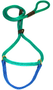 1/2" Solid Braid Martingale Style Lead Kelly Green