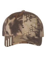Load image into Gallery viewer, Outdoor Cap - Camo with Flag Visor Cap