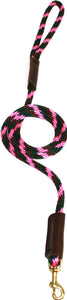 3/8" Solid Braid Snap Lead Pink Camouflage