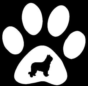 Paw Breed Briard Dog Decal