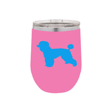 Load image into Gallery viewer, Poodle 12 oz Vacuum Insulated Stemless Wine Glass