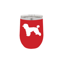 Load image into Gallery viewer, Poodle 12 oz Vacuum Insulated Stemless Wine Glass