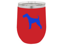 Load image into Gallery viewer, Airedale 12 oz Vacuum Insulated Stemless Wine Glass