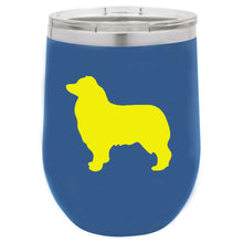 Load image into Gallery viewer, Australian Shepherd 12 oz Vacuum Insulated Stemless Wine Glass