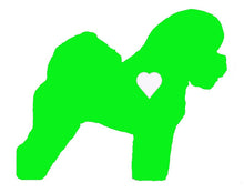 Load image into Gallery viewer, Heart Bichon Frise Dog Decal