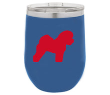 Load image into Gallery viewer, Bichon Frise 12 oz Vacuum Insulated Stemless Wine Glass