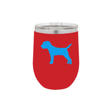 Load image into Gallery viewer, Border Terrier 12 oz Vacuum Insulated Stemless Wine Glass