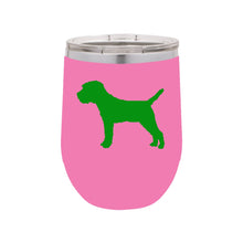 Load image into Gallery viewer, Border Terrier 12 oz Vacuum Insulated Stemless Wine Glass