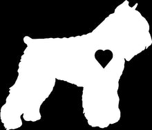 Load image into Gallery viewer, Heart Bouvier Dog Decal