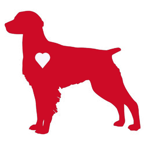 Heart Brittany Spaniel Dog Decal