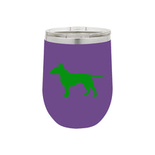 Load image into Gallery viewer, Bull Terrier 12 oz Vacuum Insulated Stemless Wine Glass
