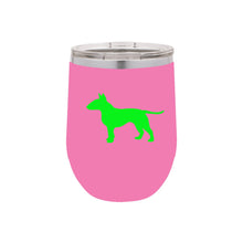 Load image into Gallery viewer, Bull Terrier 12 oz Vacuum Insulated Stemless Wine Glass