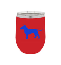 Load image into Gallery viewer, Bull Terrier 12 oz Vacuum Insulated Stemless Wine Glass