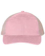 Load image into Gallery viewer, Ponytail Mesh-Back Cap- Coral/Tea