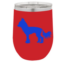 Load image into Gallery viewer, Chinese Crested 12 oz Vacuum Insulated Stemless Wine Glass