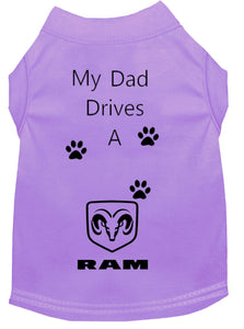Lavender Dog Shirt- My Dad/ Mom Drives A