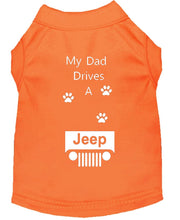Load image into Gallery viewer, Orange Dog Shirt- My Dad/ Mom Drives A