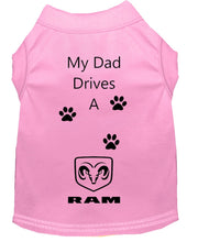 Load image into Gallery viewer, Baby Pink Dog Shirt- My Dad/ Mom Drives A