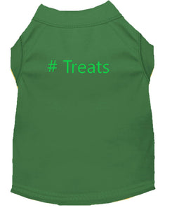 # Treats Dog Shirt Emerald Green