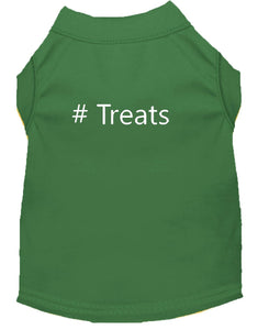 # Treats Dog Shirt Emerald Green