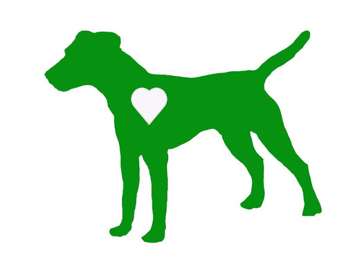 Heart Jack Russell Terrier Dog Decal