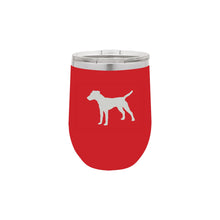 Load image into Gallery viewer, Jack Russell 12 oz Vacuum Insulated Stemless Wine Glass