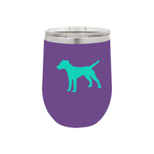 Load image into Gallery viewer, Jack Russell 12 oz Vacuum Insulated Stemless Wine Glass