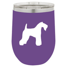 Load image into Gallery viewer, Kerry Blue Terrier 12 oz Vacuum Insulated Stemless Wine Glass