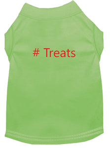# Treats Dog Shirt Lime