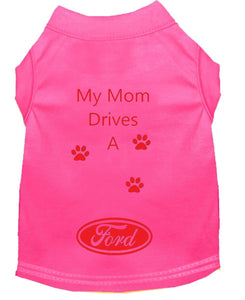 Pink Dog Shirt- My Dad/ Mom Drives A