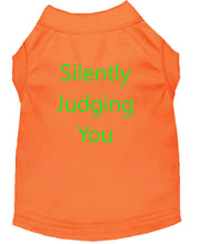 Load image into Gallery viewer, Silently Judging You Dog Shirt Orange