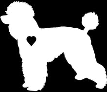 Load image into Gallery viewer, Heart Poodle Dog Decal
