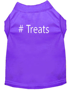 # Treats Dog Shirt Purple