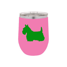 Load image into Gallery viewer, Scottish Terrier 12 oz Vacuum Insulated Stemless Wine Glass