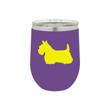 Load image into Gallery viewer, Scottish Terrier 12 oz Vacuum Insulated Stemless Wine Glass